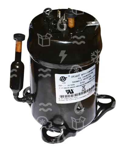 kompresor rotační Hitachi QX 36 H, R134a, 220-240V/1/50Hz, 1245 Btu/h (alternativa BSA357DT )